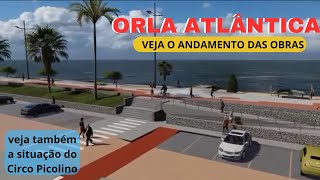 ORLA ALTÂNTICA DE SALVADOR  VEJA O ANDAMENTO DA OBRA drone bahia dji [upl. by Gurolinick]