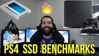 PS4 SLIM SSD BENCHMARKS [upl. by Sualakcin]