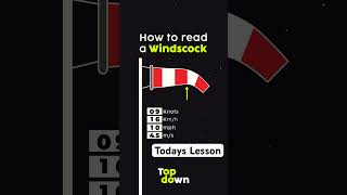 How to read a Windsock 🛩️💨 shorts aviation pilot avgeek airplane fly ppl aviationlovers [upl. by Lytsirhc439]