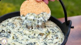 Easy Appetizers Spinach and Artichoke Dip Recipe  Natashas Kitchen [upl. by Nevin620]