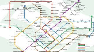 Singapore MRT Map [upl. by Hayes]