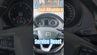 Seat Alhambra 2016 Service zurücksetzen Service Reset [upl. by Nylanaj]