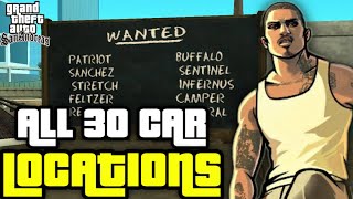 GTA San Andreas  All 30 ImportExport Vehicle Locations  All Export Vehicles Locations GTA SA [upl. by Fanestil]