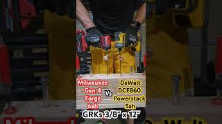 Dewalt DCF860 Powerstack vs Milwaukee Gen 4 Impact Forge [upl. by Renata]