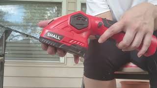 Review SHALL Cordless Grass Shear amp Hedge Trimmer [upl. by Nivla196]