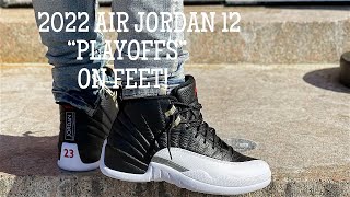 2022 AIR JORDAN 12 quotPLAYOFFSquot quotREVIEW AND ON FEET [upl. by Roht]