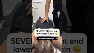 INSANE ASMR CRACKS She’s been having bad SI joint pain Part 1 asmrvideos chiropractic [upl. by Lasiaf]