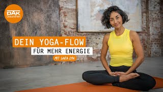 YogaFlow für mehr Energie  yogamitsaralyn  DAKGesundheit [upl. by Ennovahs]