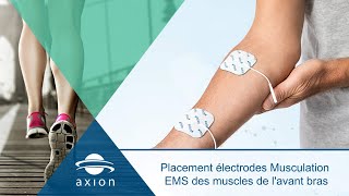 Placement électrodes Musculation EMS des muscles de lavant bras [upl. by Hopper9]