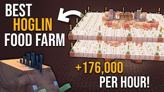 Minecraft BEST Hoglin Farm 121  NEW  176000HR [upl. by Lillis755]