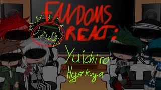 FANDOMS REACT Yuichiro  SOTE GCRV  Gacha Club • 027 [upl. by Lieno308]