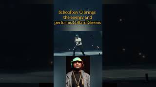 Schoolboy Q brings the energy and performs Collard Greens at Kendrick Lamars Pop Out Concert [upl. by Samy]