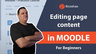 MOODLE for beginners  How to edit page content [upl. by Yerak592]