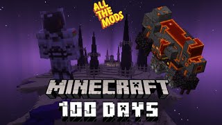 I played 100 days with All the Mods in Minecraft [upl. by Dressel158]