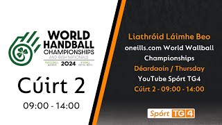 Day 5  Court 2  0900  1400  oneillscom World Wallball Championship  Liathróid Láimhe Beo [upl. by Bobbee]