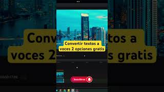 Cómo convertir texto a voz Gratis dos opciones capcuttutorial capcut videoeditingsoftware tutor [upl. by Yv]