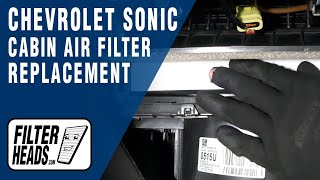 How to Replace Cabin Air Filter 2017 Chevrolet Sonic LT  AQ1164 [upl. by Chessa540]