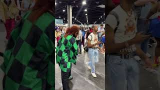 Water Breathing vs American Breathing 2nd form 🤣 momocon2024 cosplayers [upl. by Nilok]