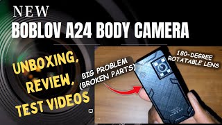 BOBLOV A24 BODY CAM UNBOXING REVIEW amp VIDEO TEST 82923 [upl. by Phillipp397]