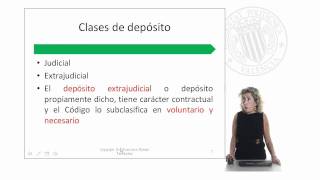 El Depósito concepto caracteres y clases  63128  UPV [upl. by Yenot342]