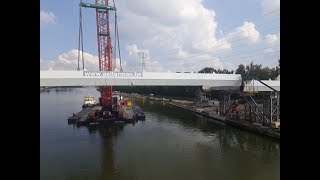 20180603 Invaren plaatsen brug Herentals Lierseweg [upl. by Anivol]