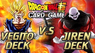 SUPER VEGITO VS JIREN FIGHT DRAGON BALL SUPER CARD GAME [upl. by Orlov]