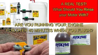 EP1 RYDLYME VS SALTAWAY which one should you flush your motor with NW fishing tips shows you how [upl. by Aihsined]