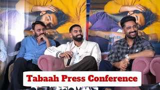 Tabaah Movie Press Conference  Tabaah Trailer Launch  Parmish Verma  Dheeraj  Punjabi Thikana [upl. by Deanne]