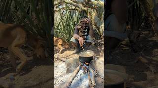 Full hadzabe food  Men hunt and cook in their homeland shorts viralvideo [upl. by Kingsley117]