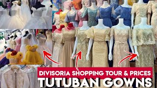 DIVISORIA SHOPPING Wedding Dresses Ninang Outfits Gowns amp Suits  Best Designs 2022  Tutuban [upl. by Acissj]