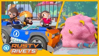 Rusty Goes Bananas and MORE 🙈 Rusty Rivets Episodes  Cartoons for Kids [upl. by Ariahaj]