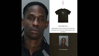 Travis scott selling Tshirts after his arrest [upl. by Nolana]