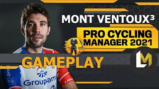 Gameplay  Mont Ventoux³  Pro Cycling Manager 2021 EXT [upl. by Avrom]