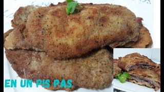 🥩CACHOPO ASTURIANO INFALIBLE CON TIPS PARA rebozar sin huevo ternera rellena de jamón y queso [upl. by Yltneb]