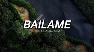 Bailame ie ie  Nacho amp Yandel amp Bad Bunny lyrics [upl. by Urbani]