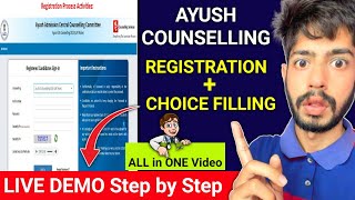 AACCC Registration Step by Step 2023  Ayush Registration Live Demo  AACCC Counselling 2023 aaccc [upl. by Nnaer]