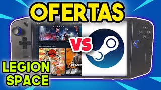 Legion go  Ofertas de legion space vs ofertas steam [upl. by Tobi]