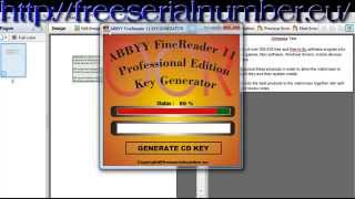 ABBYY FineReader 11 KeyGen [upl. by Hadias]