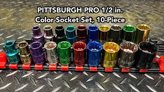 PITTSBURGH PRO 12 in Color Socket Set 10Piece  Review [upl. by Tice]