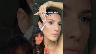 Athome Dermaplaningface shaving is one skincare trend to AVOID ❌ dermaplaning skincaretips [upl. by Haldane]