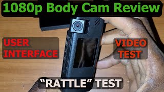 HOESTR A32 64GB 1080p MINI BODY CAM REVIEW 110523 [upl. by Nilo991]