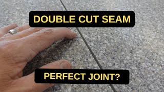 Cut a Corian Solid Surface Double Cut Seam for a Perfect Fit [upl. by Yanttirb]