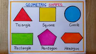 Mathematics Day special drawing easy How to draw Geometric Shapes Mathematics Shapes drawing chart [upl. by Aaren447]