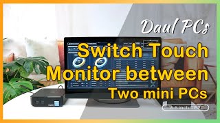 Connect Touch MonitorT152CT112C to Dual PCs with Two Sets of HDMI and USB Touch Input Ports｜GeChic [upl. by Prud279]