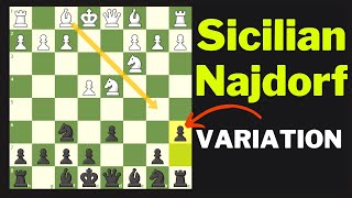 Sicilian Defense Najdorf All VARIATIONS Traps Tricks Theory Explained Chess Opening [upl. by Atteras]