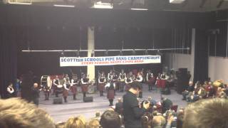 Dollar Academy in Free Style at The Scottish Schools Pipe Band Championships 2014 [upl. by Nalrah542]