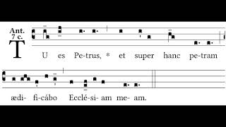 Tu Es Petrus Antiphon  Gregorian Chant [upl. by Barthel]