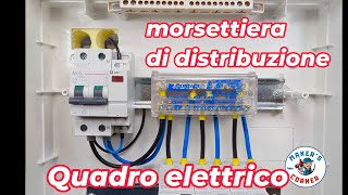 impianti elettrici abitazione morsettiera di distribuzione collegamenti [upl. by Sell47]