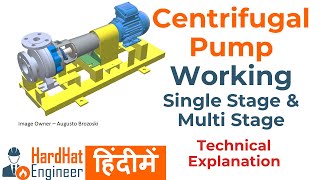 Centrifugal Pump Working in Hindi [upl. by Eneluj]