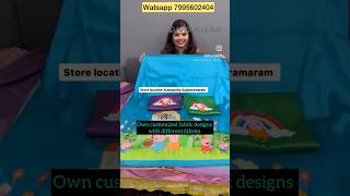 Own customized fabric designs  different ideas divyakiranvlogs cndufabrics fabrics [upl. by Magee]